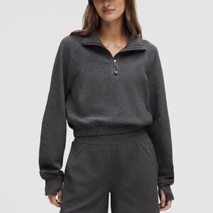 Scuba waffle lululemon pant and half zip set